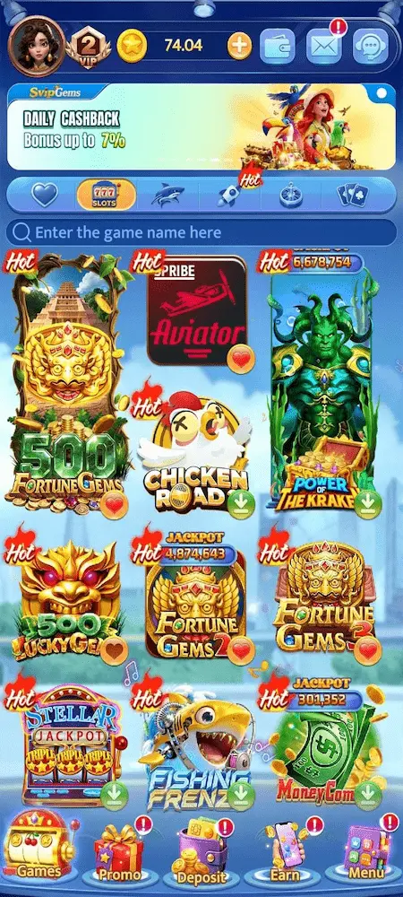 Svip Gems game
