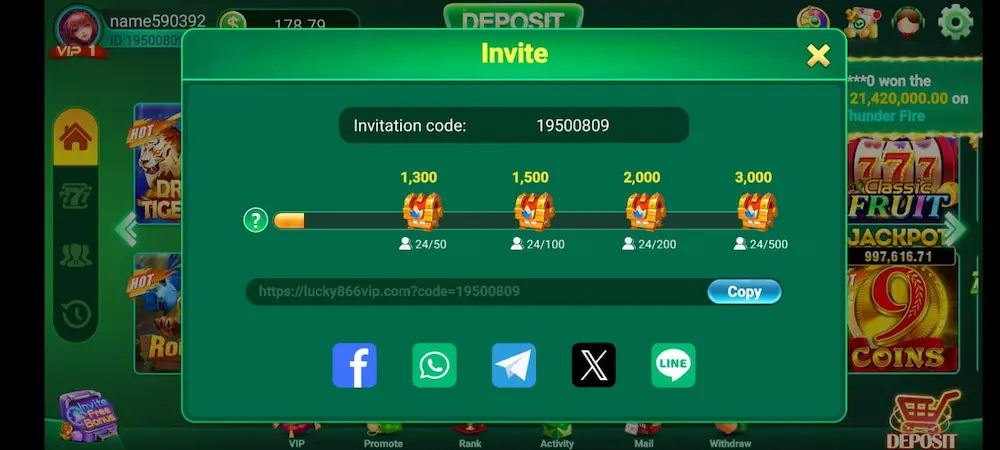 Lucky 866 Game